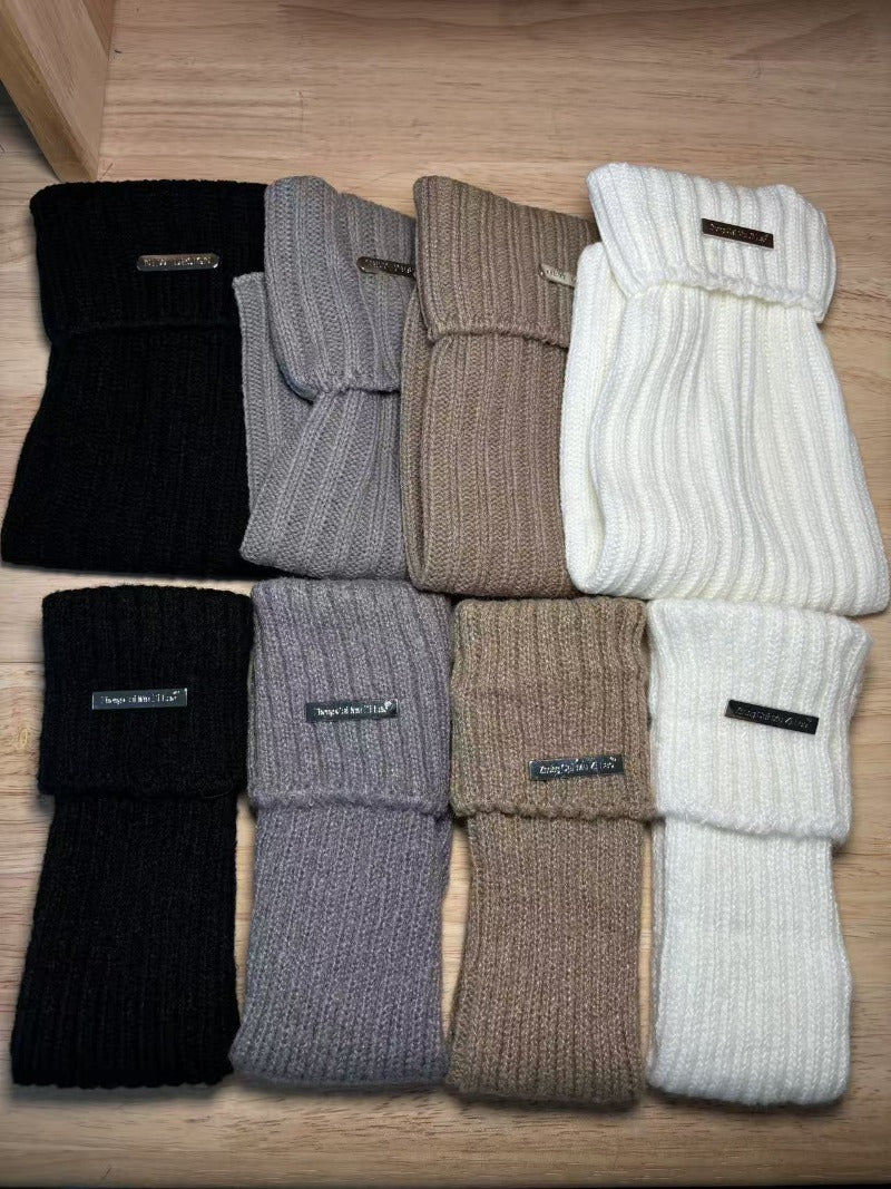 Cotton Slouchy Knit Stacked Socks