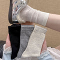 Breathable Hollow Knit Slouchy Socks