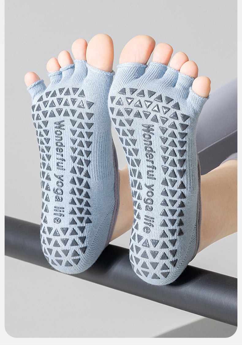 6 Colors Toeless Full Foot Grip Sock