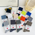 Unisex Ribbed Beige Athletic Crew Socks for Daily & Sports