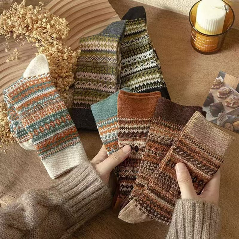 Winter Thickened Knit Crew Socks