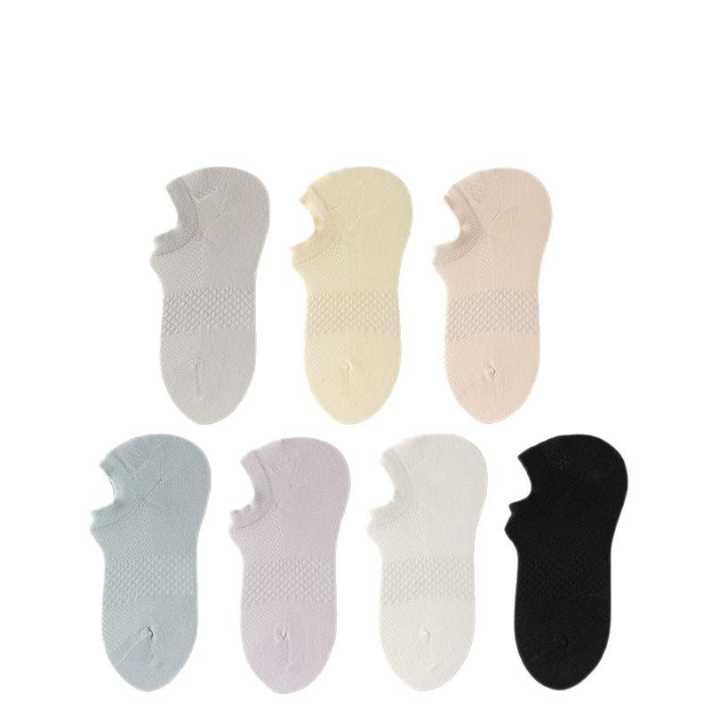 6-Color Summer Breathable Cotton Socks