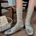 Spring & Summer Breathable Lace Mesh Ruffle Slouchy Socks