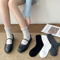 Spring & Summer Breathable Lace Cotton Crew Socks
